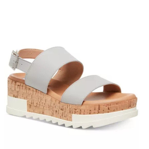 Steve Madden Shoes - Steve Madden Leather Platform Sandals